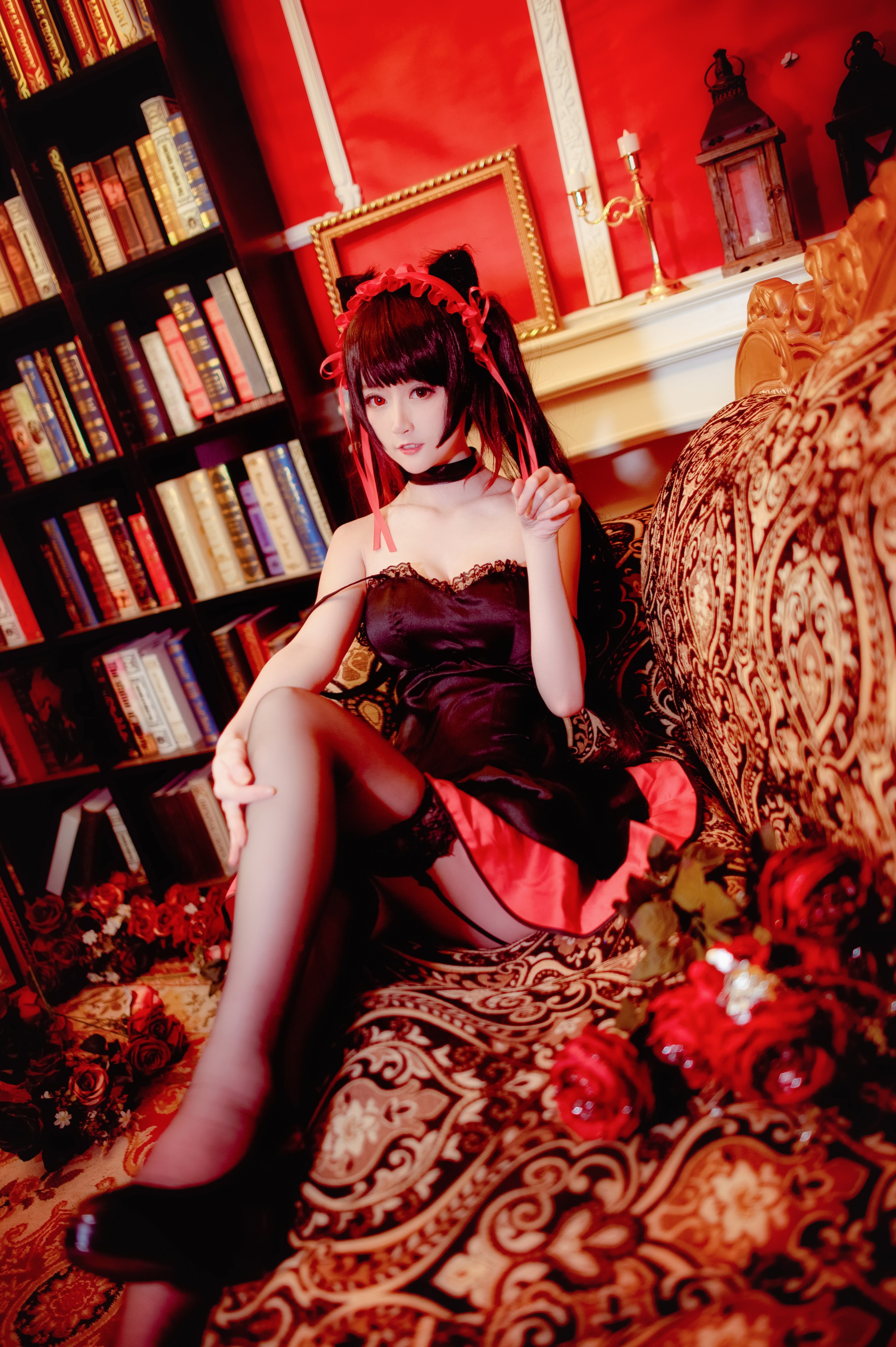 图片[1]-yui金鱼 – NO.012 时崎狂三 黑裙 [11P]-XikXak